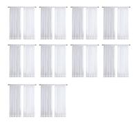 Gvvsjgdbis Lot de 20 rideaux en tulle blanc super doux au toucher pour décoration de salon, voile moderne et solide