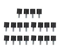Gvvsjgdbis Lot de 20 supports isolateurs anti-vibrations M5 mâles et femelles en caoutchouc 15 mm x 15 mm