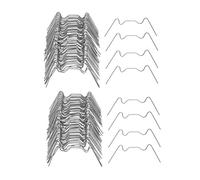 Gvvsjgdbis Lot de 200 clips de vitrage de serre en acier inoxydable type W