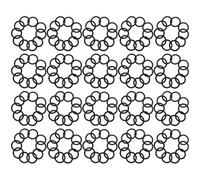 Gvvsjgdbis Lot de 200 joints toriques en caoutchouc nitrile Noir Diamètre extérieur intérieur 32 mm Diamètre extérieur 25 mm
