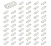 Gvvsjgdbis Lot de 200 plaques de fixation droites en acier inoxydable 40 mm