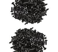Gvvsjgdbis Lot de 200 vis de protection pour guitare électrique et basse Noir
