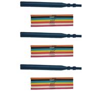 Gvvsjgdbis Lot de 21 pierres à aiguiser en fibre de céramique pour polissage de moule + 3 supports de fixation 100 x 4 x 1 mm