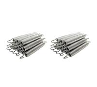 Gvvsjgdbis Lot de 24 Kits de Remplacement en Acier à Ressort pour Trampoline de 16,5 cm pour Accessoires de Trampoline Extra Bounce Argent