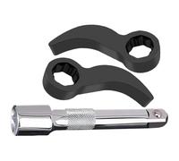 Gvvsjgdbis Lot de 3 adaptateurs de pied-de-biche - Outil de démontage - Convient aux cliquets de 1,27 cm - Outil de démontage de demi-arbre C