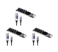 Gvvsjgdbis Lot de 3 adaptateurs de type C vers SATA3.0 5 ports 6 Gbps USB10G JM575+JMS580 pour extension de disque dur SSD