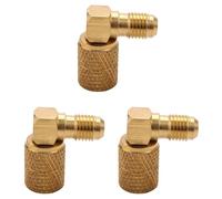 Gvvsjgdbis Lot de 3 adaptateurs M1/4 Sae-F 5/16 pour tuyau de jauges R410A