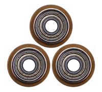 Gvvsjgdbis Lot de 3 coupe-carreaux carbonisés revêtus de titane 22 x 6 x 6 mm Ton laiton