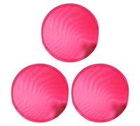 Gvvsjgdbis Lot de 3 éventails ronds pliables - Rouge