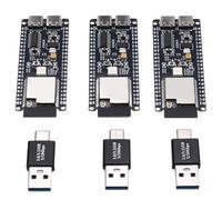 Gvvsjgdbis Lot de 3 mineurs BTC Solo Mineur de loterie 70-80 KH/S + adaptateur USB Bitcoin BTC Mineur Asic Mineur WiFi à faible puissance pour la maison