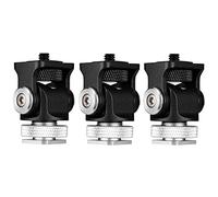 Gvvsjgdbis Lot de 3 mini sabot de flash pour moniteur, microphone et trépied à vis de 6,35 mm