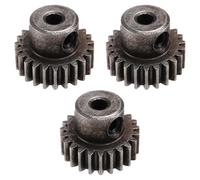 Gvvsjgdbis Lot de 3 pignons de moteur à pignon en acier 3,175 mm 32DP 48DP 64DP M0.6 pour 1/10 1/8 RC voiture 3650 3660 pièces de rechange 23T