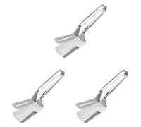Gvvsjgdbis Lot de 3 pinces à pelle double face en acier inoxydable, pince de cuisine, pince de barbecue