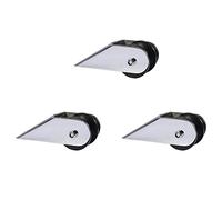 Gvvsjgdbis Lot de 3 rouleaux d'ancrage en acier inoxydable pour yacht Noir