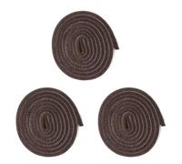 Gvvsjgdbis Lot de 3 rouleaux de feutrine auto-adhésifs résistants pour surfaces dures (1,27 x 152,4 cm), marron