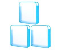 Gvvsjgdbis Lot de 3 sacs de rangement en papier extensible pour scrapbooking 12 x 12 feuilles, bleu