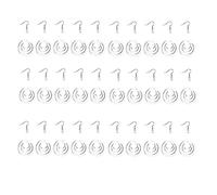 Gvvsjgdbis Lot de 30 ébauches de sublimation pour boucles d'oreilles - Double face - En bois - Transfert de chaleur - Vides - Avec crochets d'oreille - Anneaux de flexion pour bijoux DIY