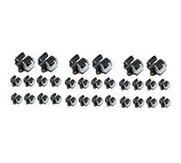 Gvvsjgdbis Lot de 30 supports muraux pour balai à franges avec poignée à vis pour la maison, la cuisine, la salle de bain