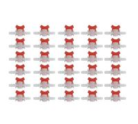 Gvvsjgdbis Lot de 30 valves à boisseau sphérique cannelées pour tuyau d'arrosage goutte à goutte, agriculture et jardin K12-12