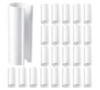 Gvvsjgdbis Lot de 32 colliers de serrage blancs de 12,7 mm pour serres de tuyaux en PVC, couvertures de rangée, clips de couverture de piscine, abris, protection contre les oiseaux (pour tuyau en PVC