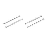 Gvvsjgdbis Lot de 4 arbres d'entraînement arrière en métal pour chien 25-WJ05 pour 9125 RC Pièces de rechange Accessoires de mise à niveau