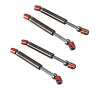 Gvvsjgdbis Lot de 4 arbres d'entraînement CVD en métal 110-140 mm pour 1/10 RC Rock Crawler Axial SCX10 90046