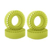 Gvvsjgdbis Lot de 4 inserts en caoutchouc de silicone pour pneus de roue de 1,9 cm, mousse de 108 mm, compatible avec les accessoires de voiture RC Crawler 1/10 - Vert