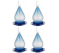 Gvvsjgdbis Lot de 4 mangeoires d'eau automatiques pour oiseaux en forme de gouttelettes d'eau faciles à suspendre avec crochet Distributeur d'eau pour oiseaux