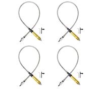 Gvvsjgdbis Lot de 4 outils de meuleuse rotatifs flexibles avec tige flexible + pièce à main de 0,3 à 6,5 mm pour perceuse électrique style outil rotatif