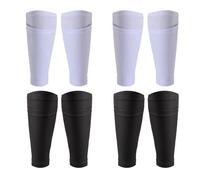 Gvvsjgdbis Lot de 4 paires de protège-tibias de football respirants pour football, ballon, course à pied, cyclisme, taille S