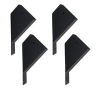 Gvvsjgdbis Lot de 4 supports de pergola, équerres d'angle de 45 degrés, pour renforcer les pergolas et les tonnelles, convient pour bois de 5,1 x 10,2 cm avec trous de drainage