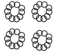 Gvvsjgdbis Lot de 40 joints toriques en caoutchouc nitrile noir de 32 mm de diamètre extérieur 25 mm