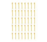 Gvvsjgdbis Lot de 40 piquets de tente en plastique avec clous pour le sable, les piquets de tente de camping en plein air, auvent, accessoires de tente jaune