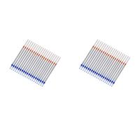 Gvvsjgdbis Lot de 40 recharges de stylo à encre gel argenté de 0,7 mm