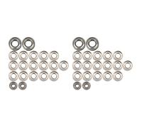 Gvvsjgdbis Lot de 40 roulements à billes en acier pour Axial SCX24 90081 AXI00001 AXI00002 1/24 RC Crawler Car Spare Parts Accessories