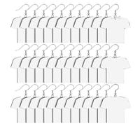 Gvvsjgdbis Lot de 48 boucles d'oreilles vierges en MDF - Motif maillot de football