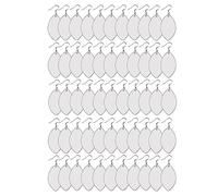 Gvvsjgdbis Lot de 48 boucles d'oreilles vierges en MDF pour sublimation - Boucles d'oreilles double face avec crochets de boucles d'oreilles (ballon de football)