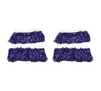 Gvvsjgdbis Lot de 48 pompons de pom-pom girl en aluminium métallique avec poignée en plastique pour adultes et enfants