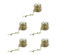 Gvvsjgdbis Lot de 5 guirlandes de feuilles artificielles - 20 m - Feuillage rustique liane pour décoration de jardin ou de mariage
