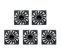 Gvvsjgdbis Lot de 5 ventilateurs silencieux silencieux PWM 120 mm 12 cm 12 mm 120 x 120 x 12 mm CC 12 V 0,25 A 1400 tr/min