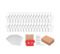 Gvvsjgdbis Lot de 50 boucles d'oreilles vierges en bois MDF pour sublimation - Faciles à utiliser