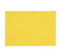 Gvvsjgdbis Lot de 50 mini enveloppes colorées en papier pour cartes de visite Jaune citron 13,5 x 18,5 cm
