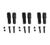 Gvvsjgdbis Lot de 6 adaptateurs d'arbre d'essieu arrière en métal pour pièces de voiture télécommandées D12 C14 C24 C34 B24 B36 MN D90 D91 MN99S