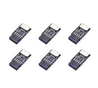 Gvvsjgdbis Lot de 6 adaptateurs USB 2.0 9 broches vers type C A-KEY pour carte mère USB 3.2 Type E