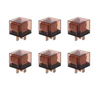 Gvvsjgdbis Lot de 6 clignotants verts 5 broches CC 24 V 80 A 1NO 1NC SPDT pour automobile camion voiture relais