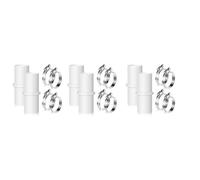 Gvvsjgdbis Lot de 6 connecteurs de tuyau de vidange pour machine à laver avec 12 colliers de serrage