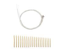 Gvvsjgdbis Lot de 6 cordes en acier de calibre 150XL de 0,009 cm et 20 frettes de guitare acoustique classique en cuivre, 20 frettes de touche de 2 mm