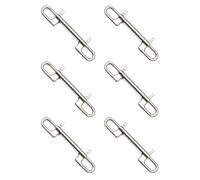 Gvvsjgdbis Lot de 6 crochets de plongée en acier inoxydable à double extrémité pour la plongée sous-marine, laisse d'animal domestique, sangle d'appareil photo, porte-clés, hamac