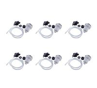 Gvvsjgdbis Lot de 6 interrupteurs à bouton-poussoir marche/arrêt 16 A pour baignoire, spa, ordures