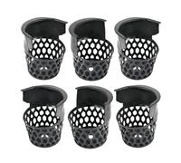 Gvvsjgdbis Lot de 6 poches pour table de billard - Noir - Filet de billard - Poches en toile - Paniers de billard